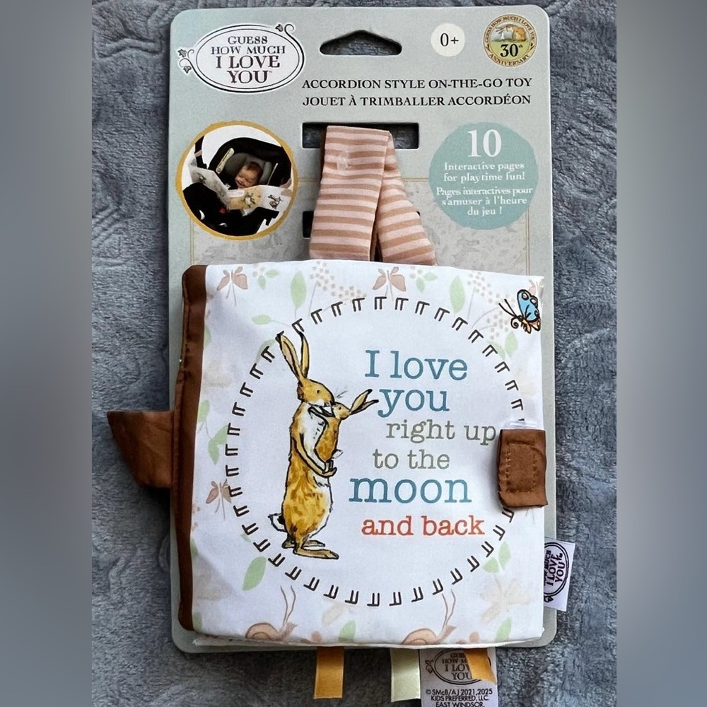 Guess How Much I Love You" Travel Interactive Accordion Style Baby Book Gift NWT